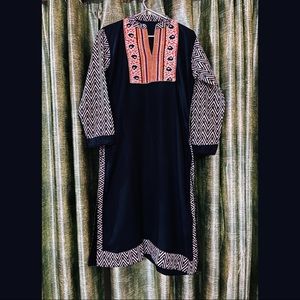 Black Cotton Kurti